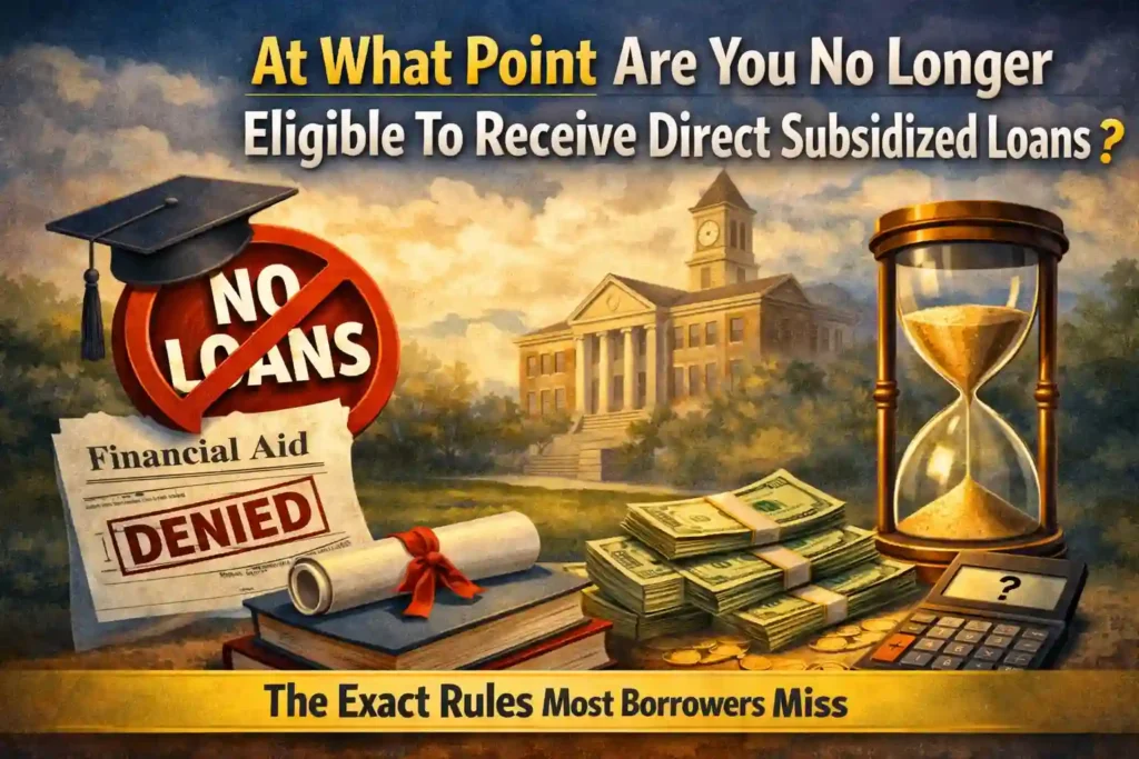 At What Point Are You No Longer Eligible To Receive Direct Subsidized Loans? The Exact Rules Most Borrowers Miss (USA)